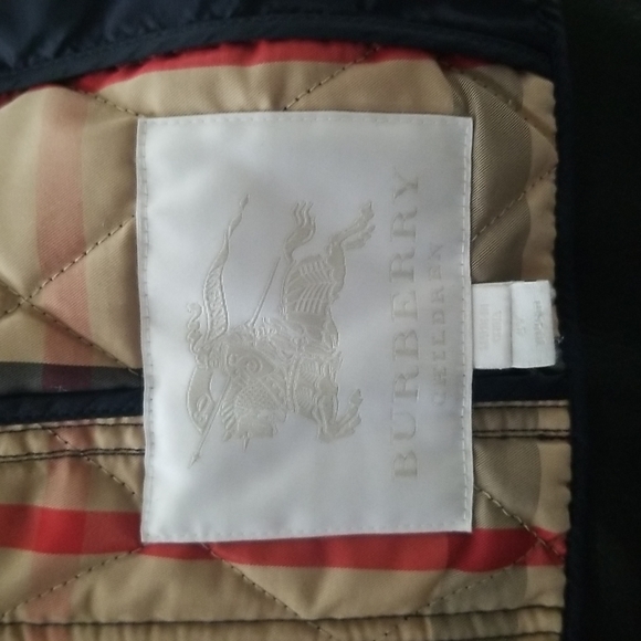 Burberry Quilted Jacket - 4Y - Picture 4 of 4